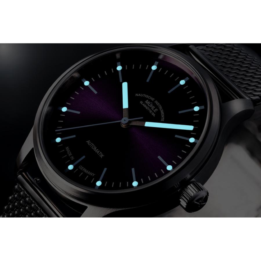 （ノベルティー付き）ミューレ グラスヒュッテ Muhle Glashutte パノヴァ グリーン Panova 腕時計 M1-40-76-MBの画像