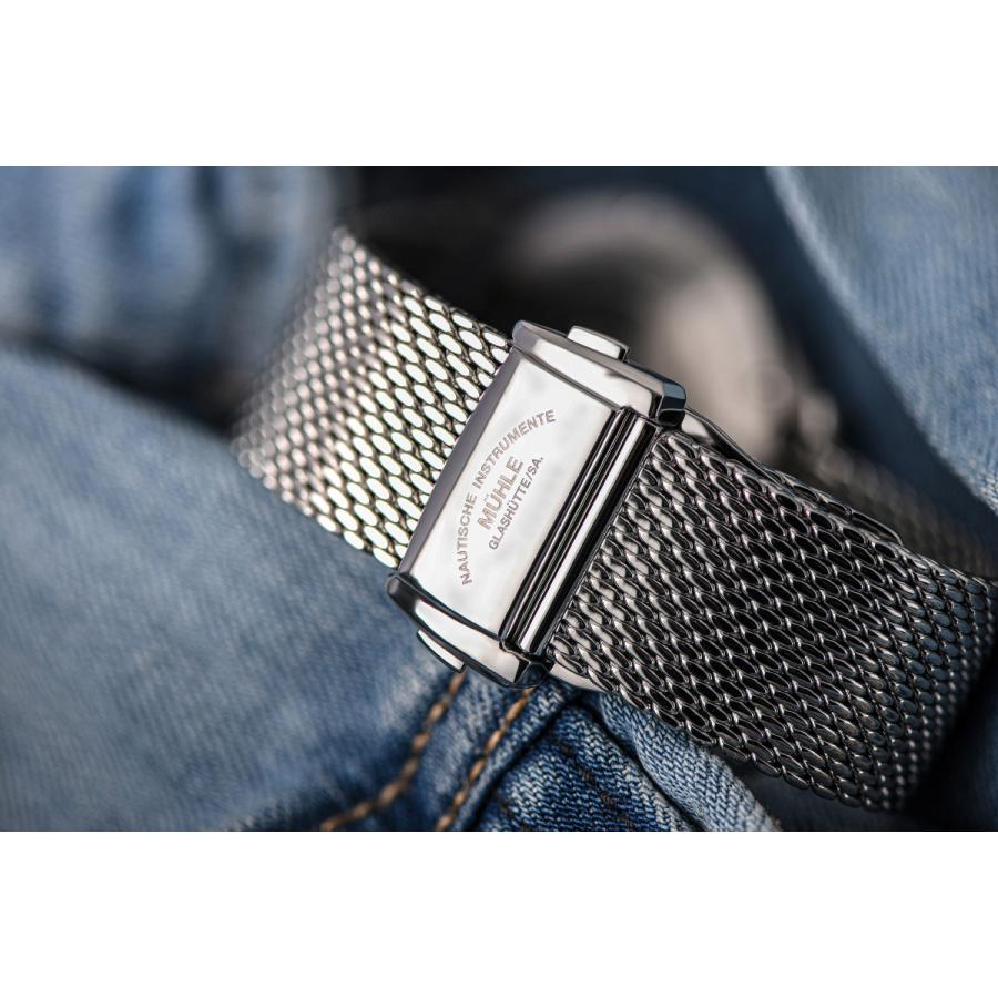 （ノベルティー付き）ミューレ グラスヒュッテ Muhle Glashutte パノヴァ グリーン Panova 腕時計 M1-40-76-MBの画像