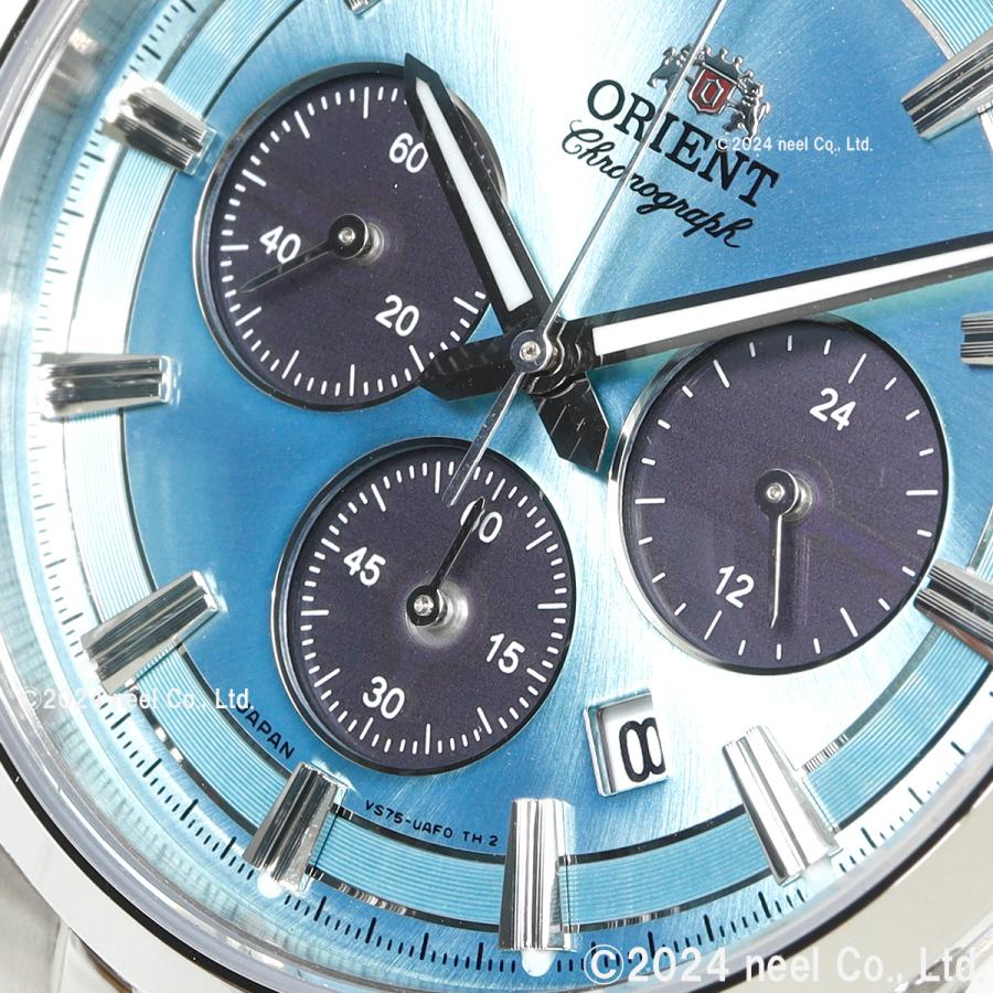 海外モデル★新品★メンズ腕時計！クロノグラフ 青金❤️オリエントファンに人気 CONTEMPORARY（ORIENT） オリエント ORIENT コンテンポラリー