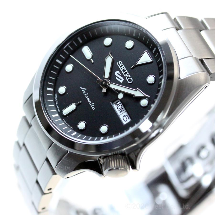 セイコー 5 SEIKO ファイブ スポーツ 自動巻(手巻き付き) 腕時計 SRPE55K1 ブラック(国内SBSA045同型