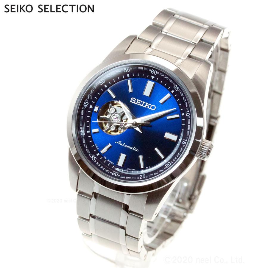 セイコー セレクション SEIKO SELECTION メカニカル 自動巻き 腕時計 メンズ セミスケルトン SCVE051｜neel2｜02