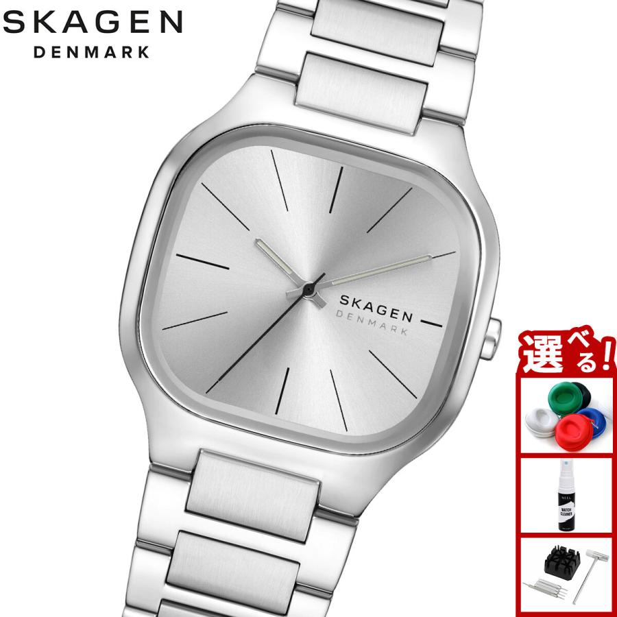 SKAGEN（スカーゲン） 腕時計 メンズ MELLEM 三針 シルバートーン