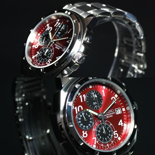 SEIKO クロノグラフSND193 腕時計 50M防水 セイコー 逆輸入モデル