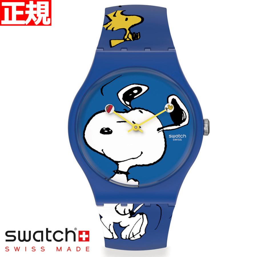 swatch スウォッチ PEANUTS ピーナッツ コラボ スヌーピー ウッドストック 腕時計 メンズ レディース SO29Z106