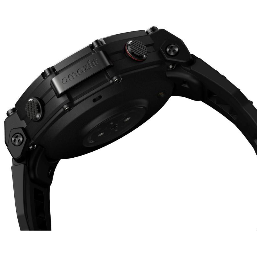 【新品】アマズフィット Amazfit 腕時計 ユニセックス SP170078-C239 T-Rex 3 Pro 充電式クオーツ ブラックxブラック デジタル表示 Amazfit （ノベルティー付き）アマズフィット スマートウォッチ T-Rex