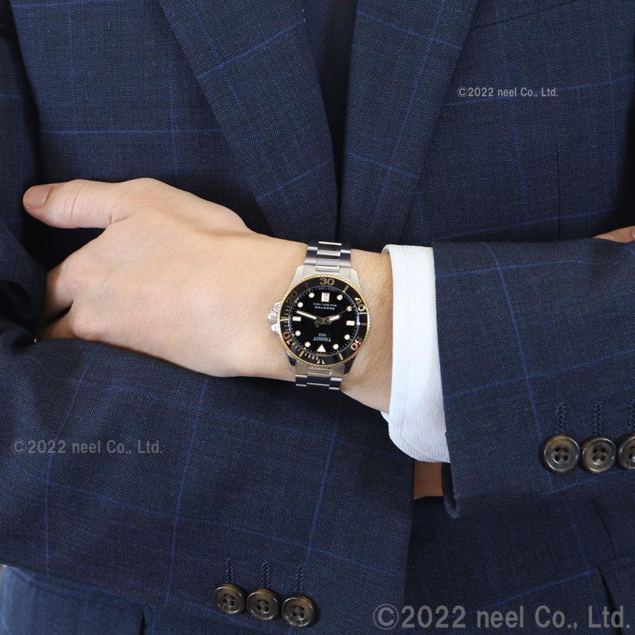 TISSOT(ティソ) 腕時計美品 - T120210A メンズ SS 黒 TISSOT（ティソ） 腕時計 メンズ レディース シースター 1000 クオーツ