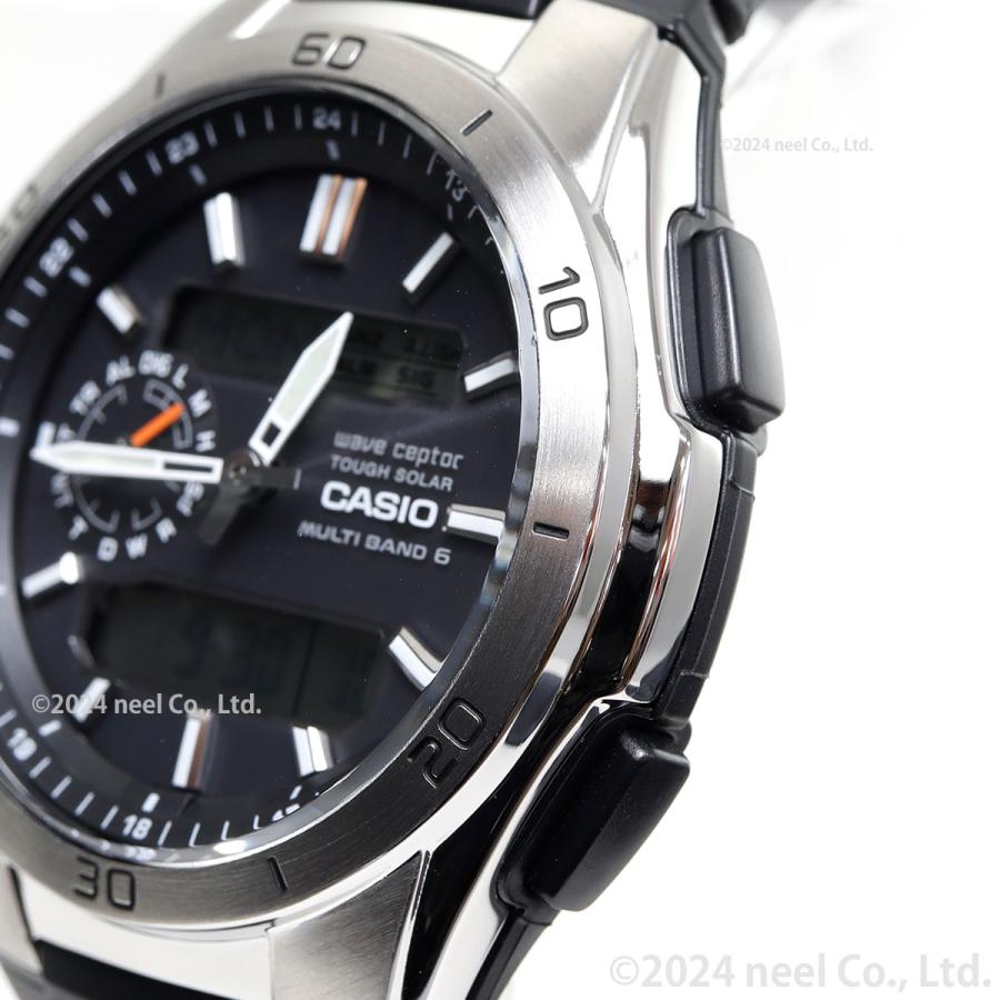 WAVE（CASIO） カシオ ウェーブセプター 電波ソーラー 腕時計 メンズ 