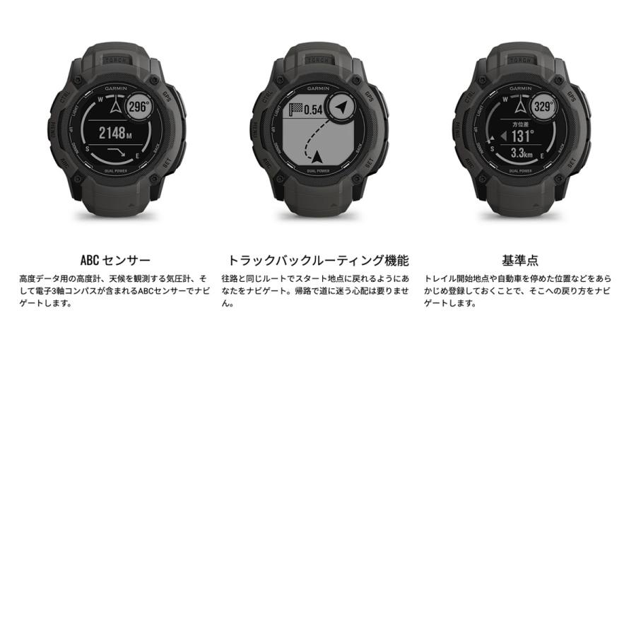 （無金利ローン）ガーミン GARMIN Instinct 2X インスティンクト2X デュアルパワー 010-02805-22 GPS スマートウォッチ 腕時計の画像