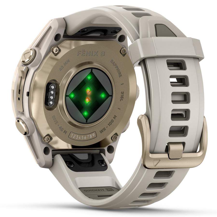 （無金利ローン）ガーミン GARMIN fenix 8 AMOLED 43mm フェニックス8 アモレッド GPS スマートウォッチ 腕時計 010-02903-16の画像