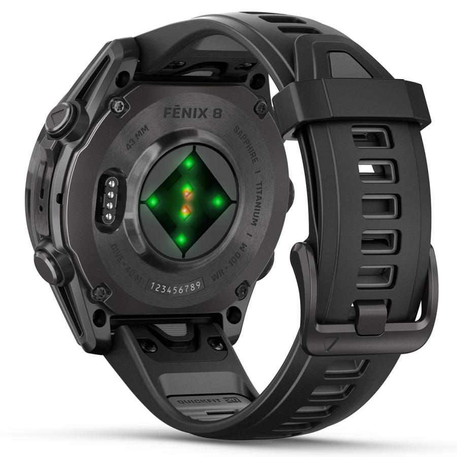 （無金利ローン）ガーミン GARMIN fenix 8 AMOLED 43mm フェニックス8 アモレッド GPS スマートウォッチ 腕時計 010-02903-27の画像