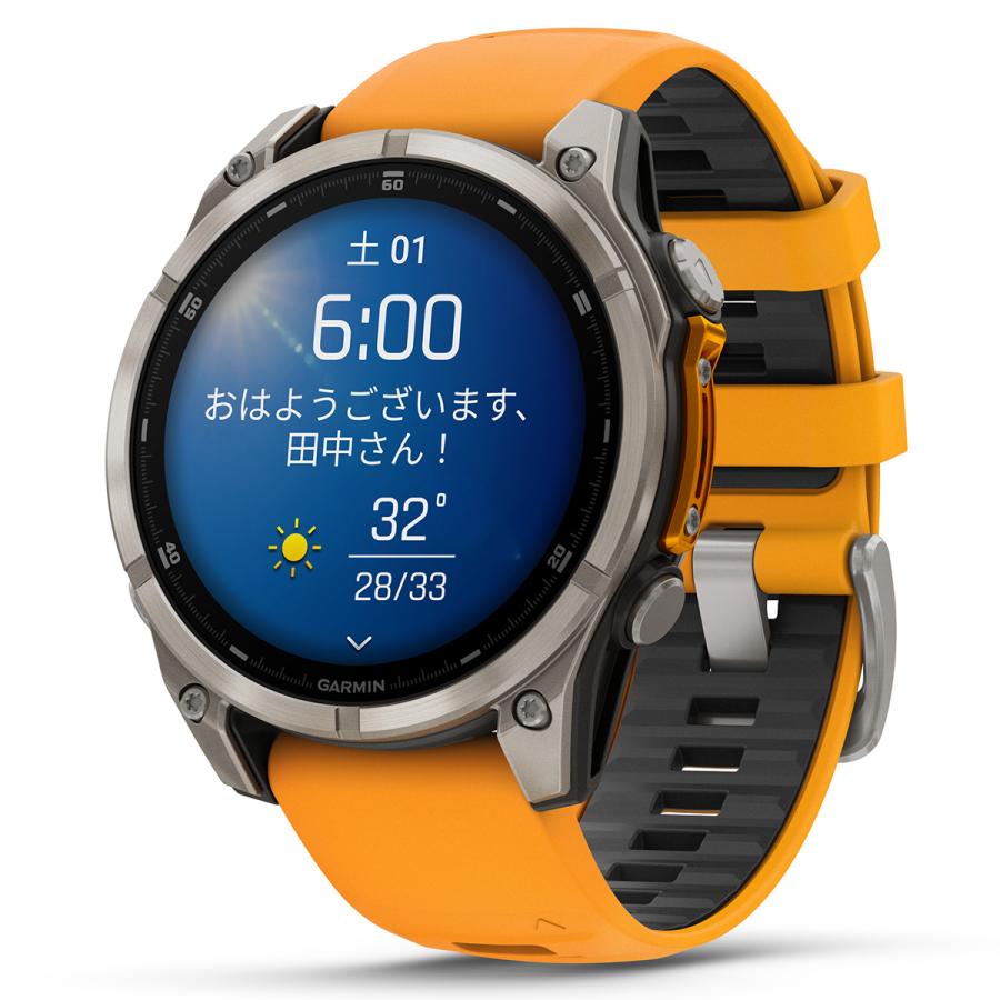 （無金利ローン）ガーミン GARMIN fenix 8 AMOLED 47mm フェニックス8 アモレッド GPS スマートウォッチ 腕時計 010-02904-17の画像