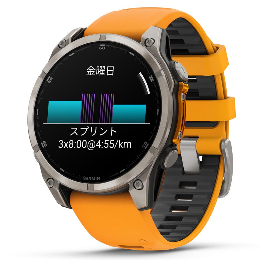 （無金利ローン）ガーミン GARMIN fenix 8 AMOLED 47mm フェニックス8 アモレッド GPS スマートウォッチ 腕時計 010-02904-17の画像