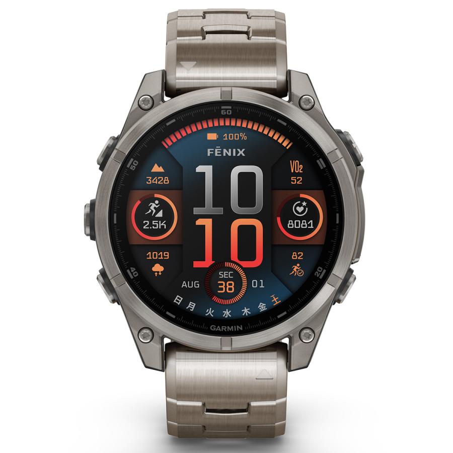 （無金利ローン）ガーミン GARMIN fenix 8 AMOLED 47mm フェニックス8 アモレッド GPS スマートウォッチ 腕時計 010-02904-47の画像