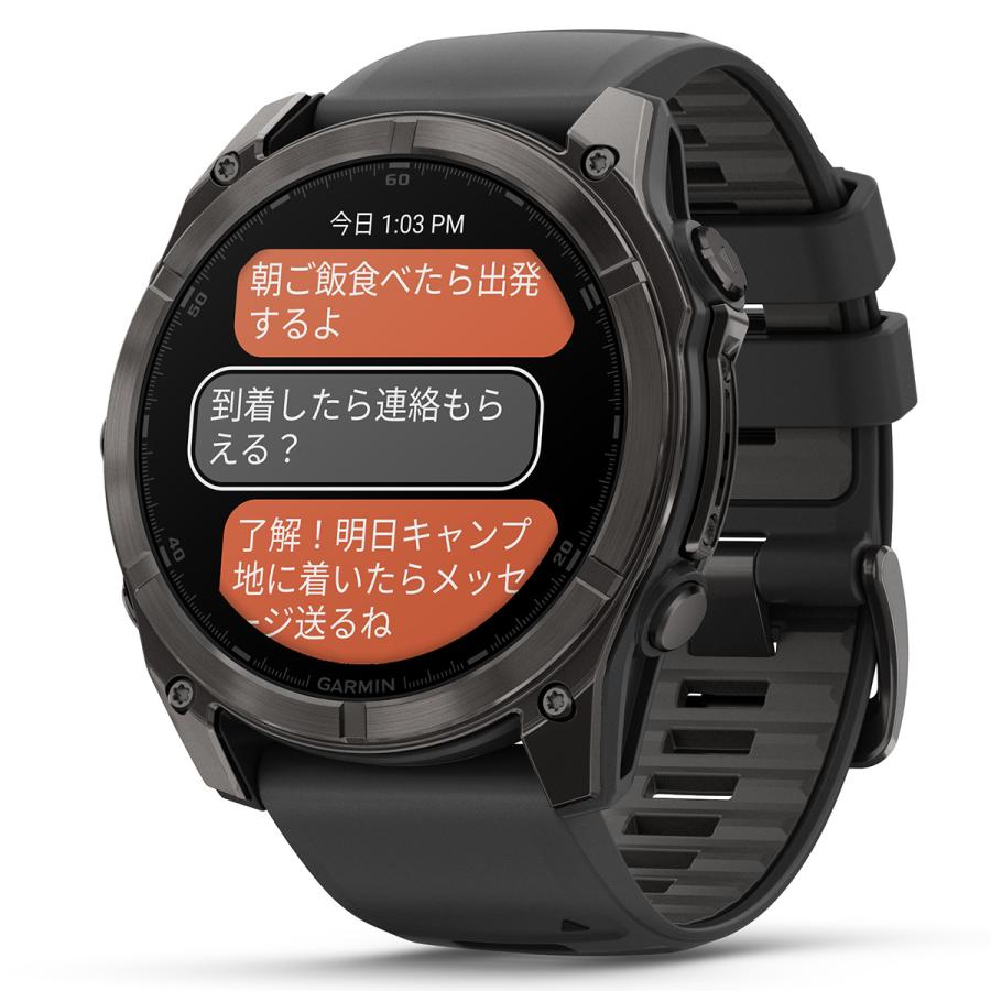 （無金利ローン）ガーミン GARMIN fenix 8 AMOLED 51mm フェニックス8 アモレッド GPS スマートウォッチ 腕時計 010-02905-62の画像