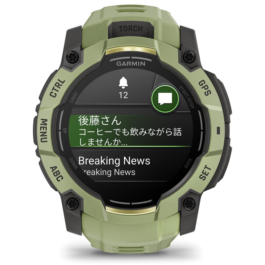 （無金利ローン）ガーミン GARMIN Instinct 3 AMOLED インスティンクト3 アモレッド 010-03020-32の画像