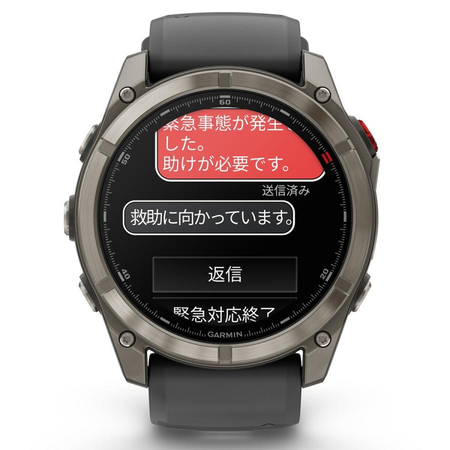 （無金利ローン）ガーミン GARMIN fenix 8 Pro AMOLED 51mm フェニックス8 プロ スマートウォッチ 腕時計 010-03199-31の画像