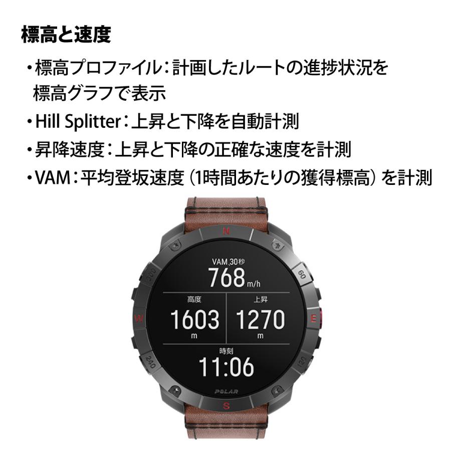 ポラール POLAR Grit X2 Pro Titan スマートウォッチ GPS 心拍 スポーツ ヘルスケア 腕時計 900110288の画像
