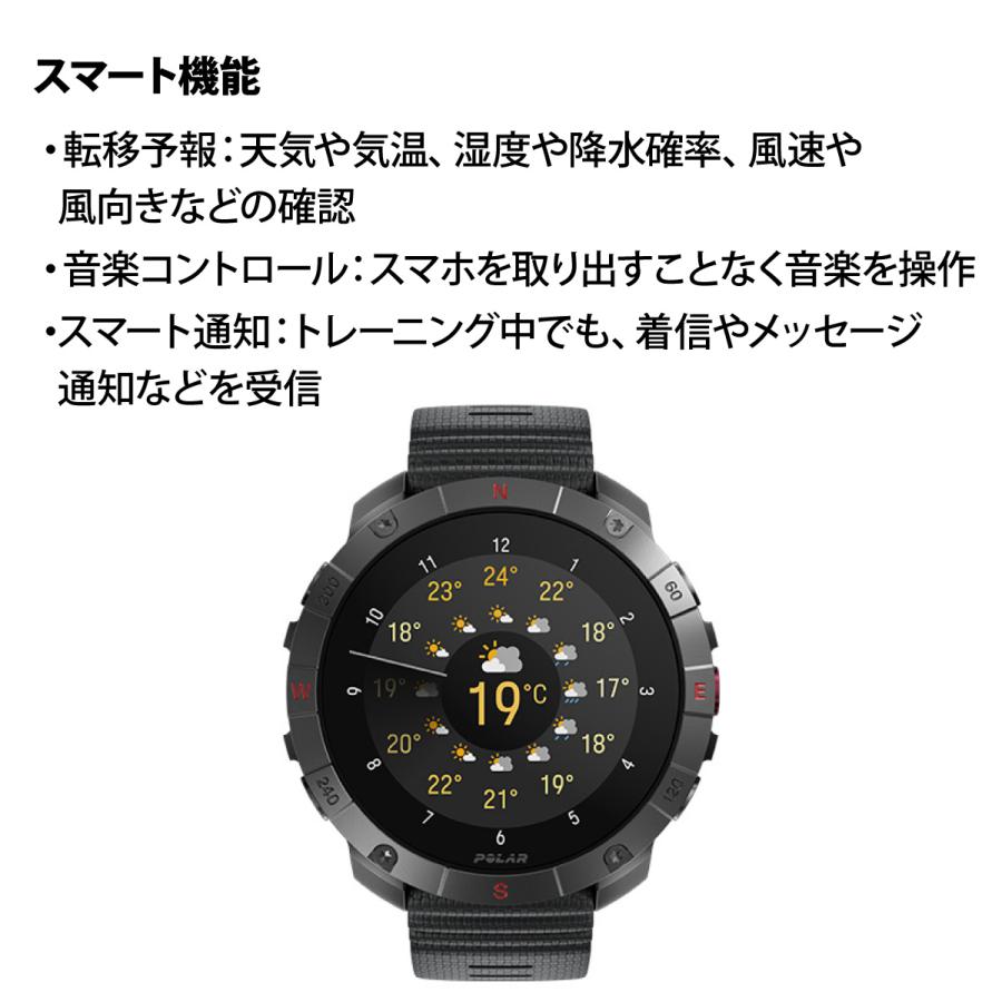 ポラール POLAR Grit X2 Pro Titan スマートウォッチ GPS 心拍 スポーツ ヘルスケア 腕時計 900110288の画像