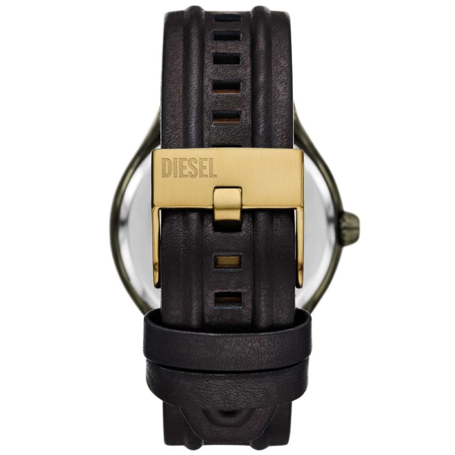 ディーゼル DIESEL 腕時計 メンズ STREAMLINE 三針 ブラック レザー 