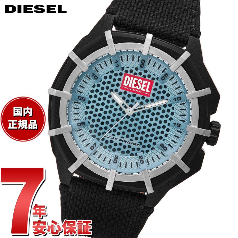 ディーゼル DIESEL 腕時計 メンズ ソーラー FRAMED ブラック 
