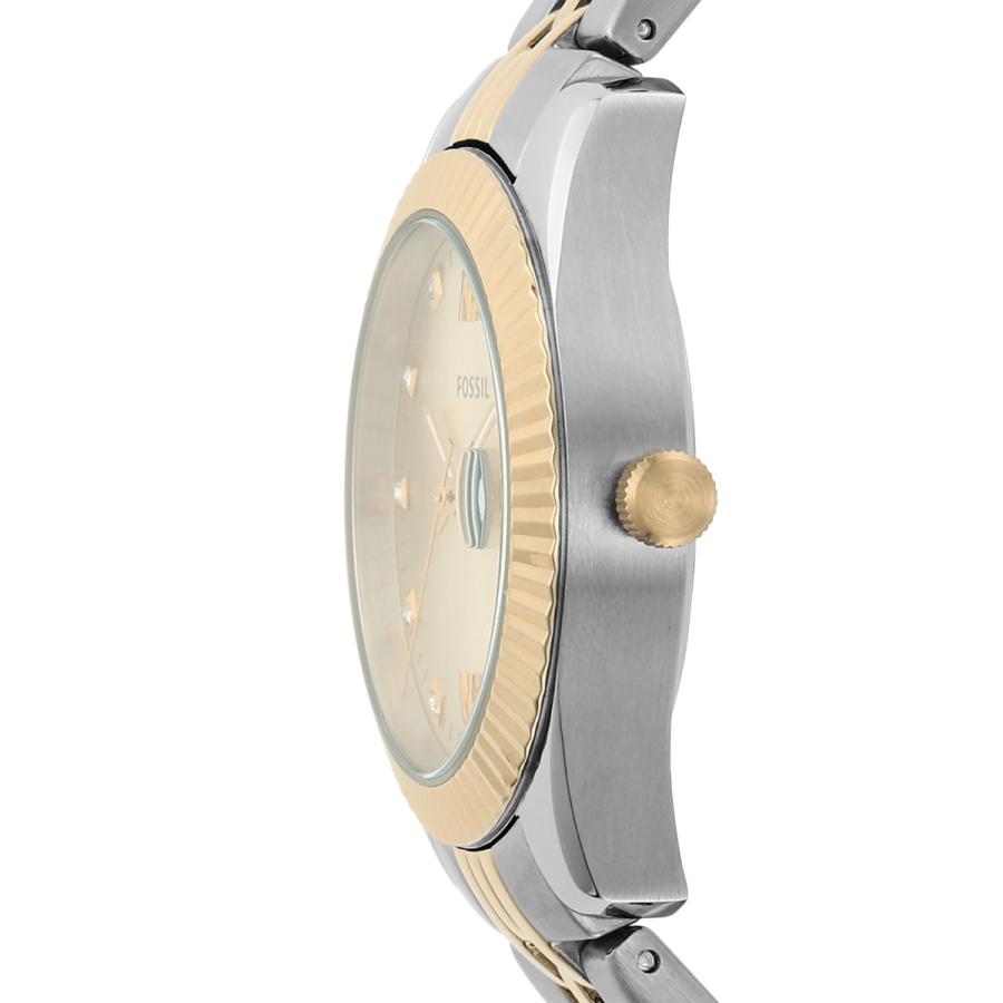 SCARLETTE MINI フォッシル FOSSIL 腕時計 レディース 三針デイト ツートーン ステンレスウォッチ ES4949 ...