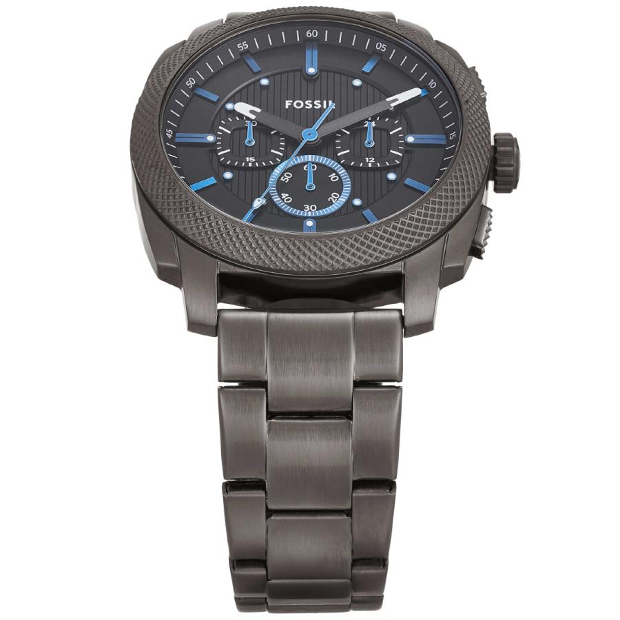 フォッシル FOSSIL 腕時計 メンズ MACHINE クロノグラフ ガンメタル