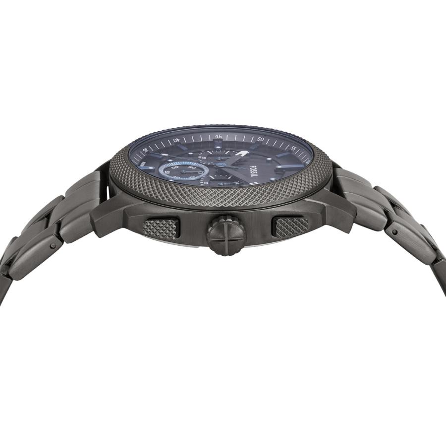 【美品】FOSSIL フォッシル メンズ腕時計 クロノグラフ ガンメタ×ネイビー フォッシル FOSSIL 腕時計 メンズ MACHINE クロノグラフ ガンメタル