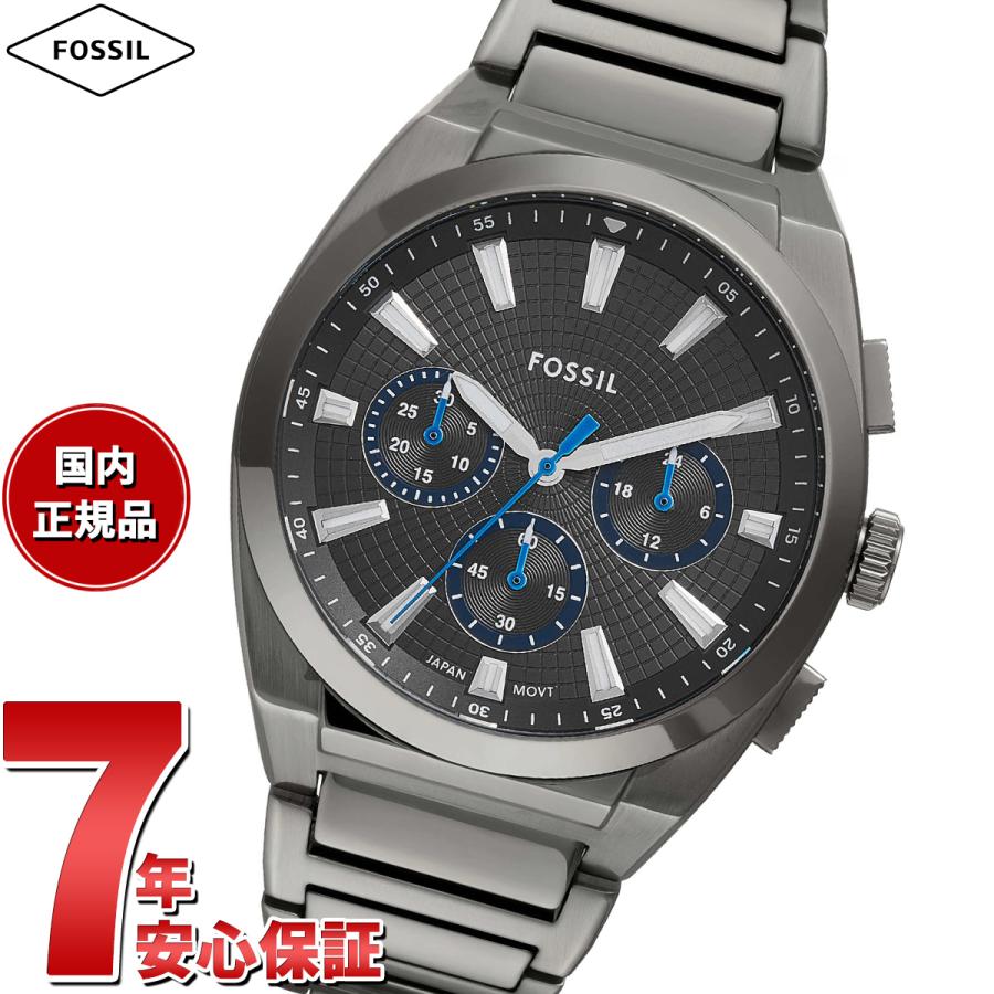 フォッシル FOSSIL 腕時計 メンズ EVERETT クロノグラフ ガンメタル 