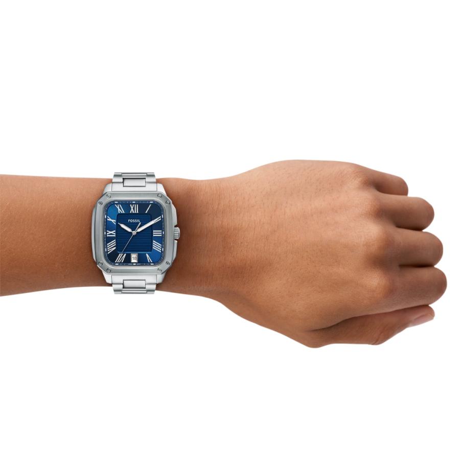 SALE】FOSSIL FB-01 三針デイト ステンレススチールウォッチ 