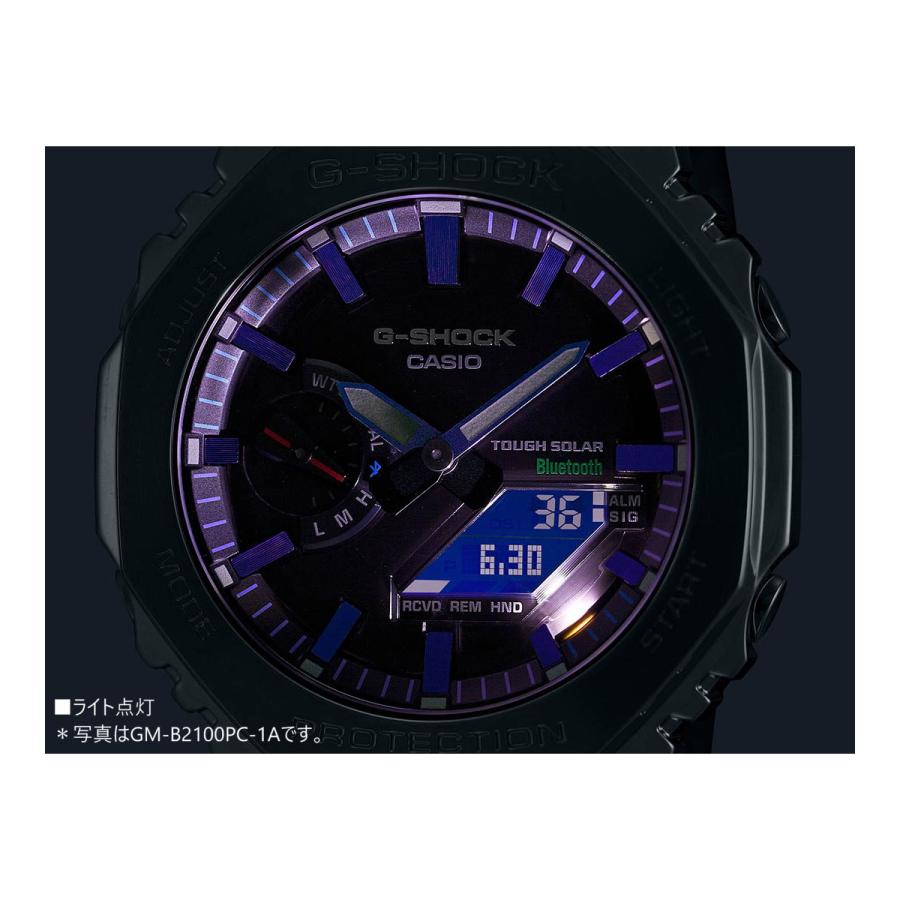 Gショック G-SHOCK ソーラー 腕時計 メンズ GM-B2100BPC-1AJF フルメタル オールブラック ジーショック｜neel4｜15