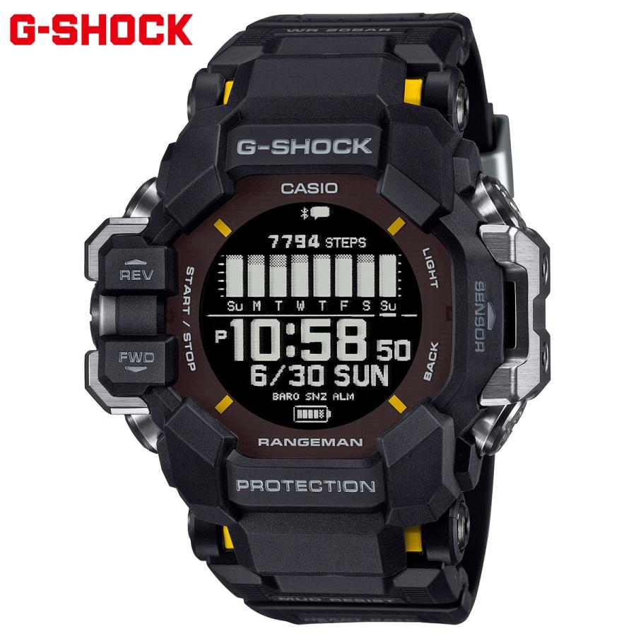 G-SHOCK RANGEMAN ブラック腕時計 G-SHOCK マスターオブG RANGEMAN レンジマン 電波ソーラー