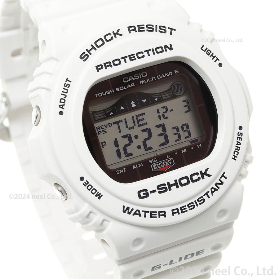 ꧁美品꧂CASIO G-SHOCK GWX-5700CS 白 G-LIDE G-SHOCK Gショック Gライド G-LIDE 電波 ソーラー 腕時計