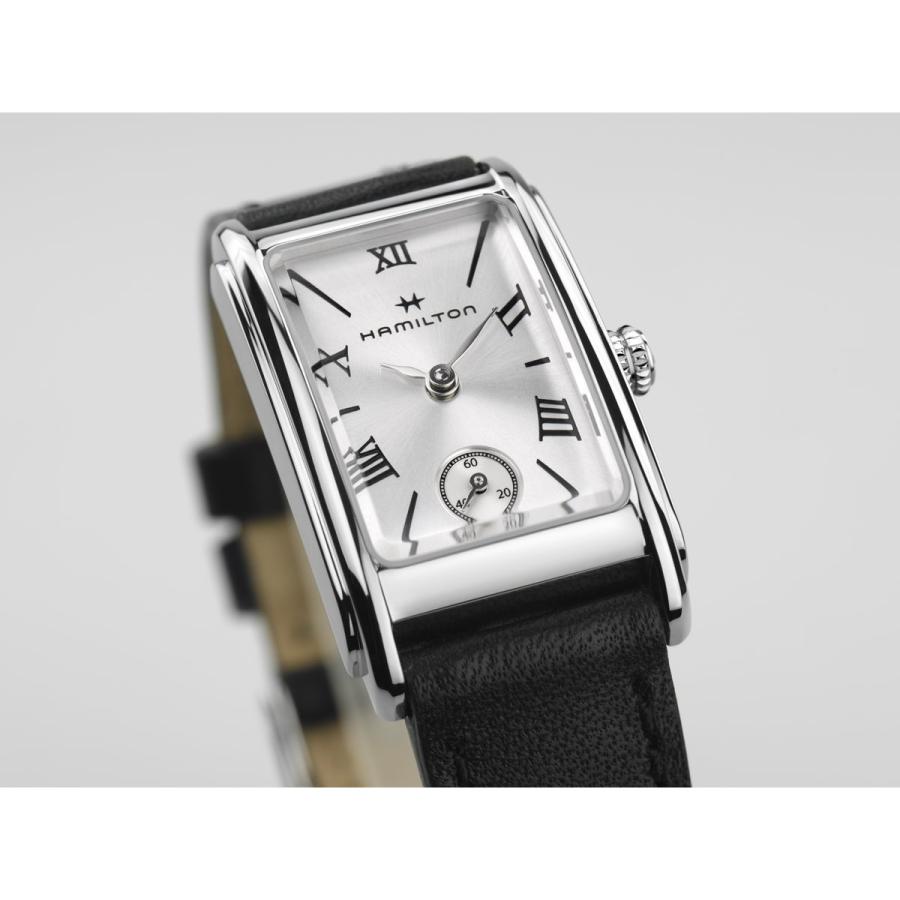 ハミルトン・アメリカンクラシックH11221750/レディースブラック美品腕時計 AMERICAN CLASSIC ハミルトン アメリカン クラシック アードモア 18.7