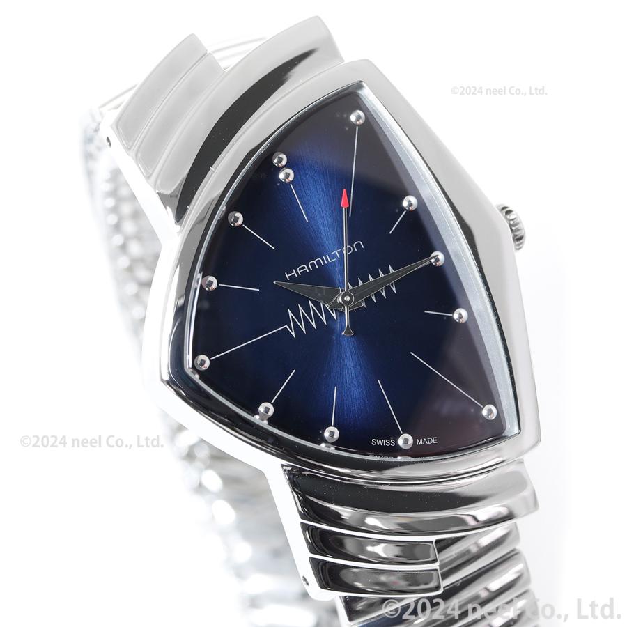 【極美品】HAMILTON H24411142 ヴェンチュラ　ネイビー文字盤 VENTURA ハミルトン HAMILTON Ventura ベンチュラ ブルー エルビス