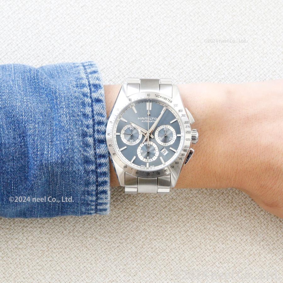 【極美品】HAMILTON ハミルトンジャズマスター　オートクロノ ハミルトン ジャズマスター オートクロノ ブルー