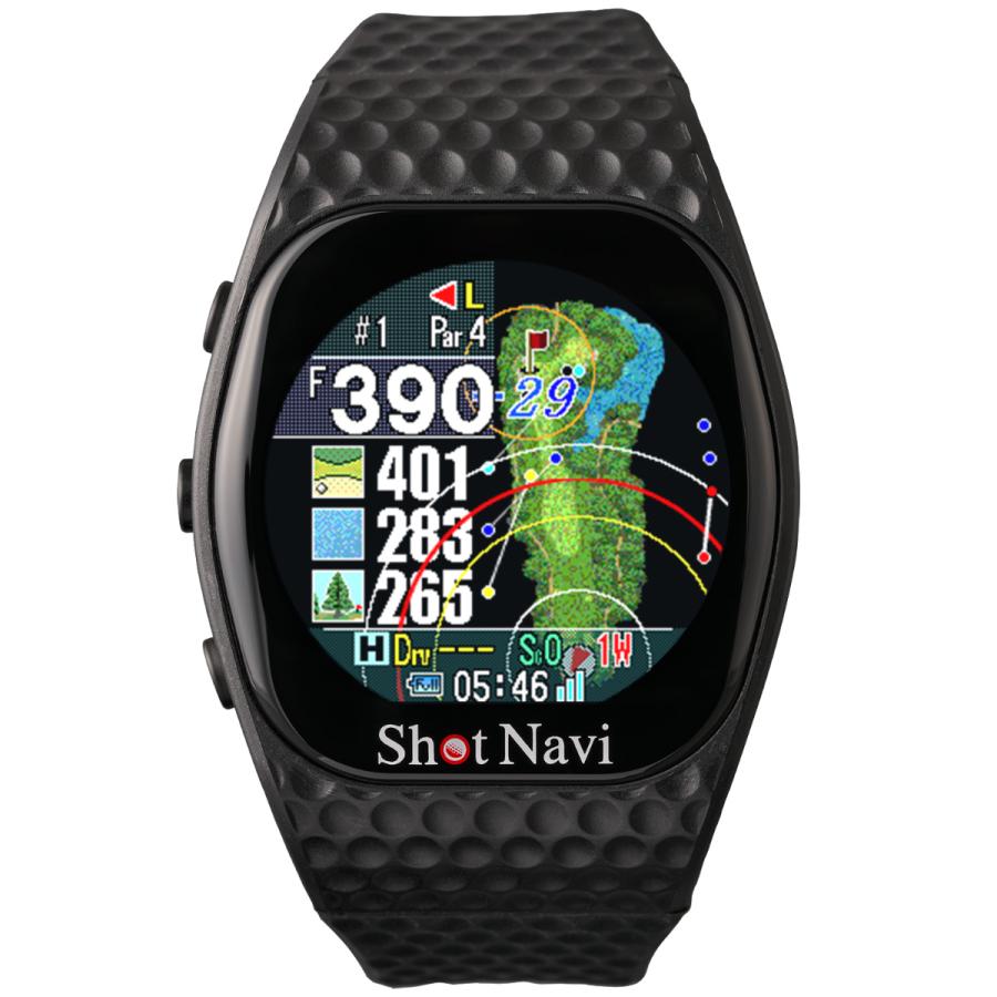 ショットナビ Shot Navi INFINITY Touch インフィニティ タッチ 腕時計型 ゴルフ ナビ GPS 距離測定器 ブラック | ShotNavi | 01