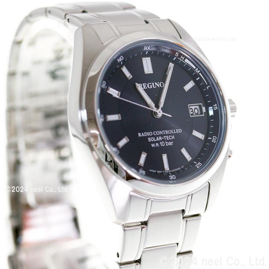 CITIZEN シチズン レグノ ソーラーテック 電波時計 腕時計