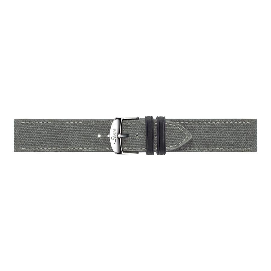 Sinn純正新品革ベルト22mm尾錠付き Sinn（ジン） 純正 替えバンド キャンバスレザーストラップ グレー SS