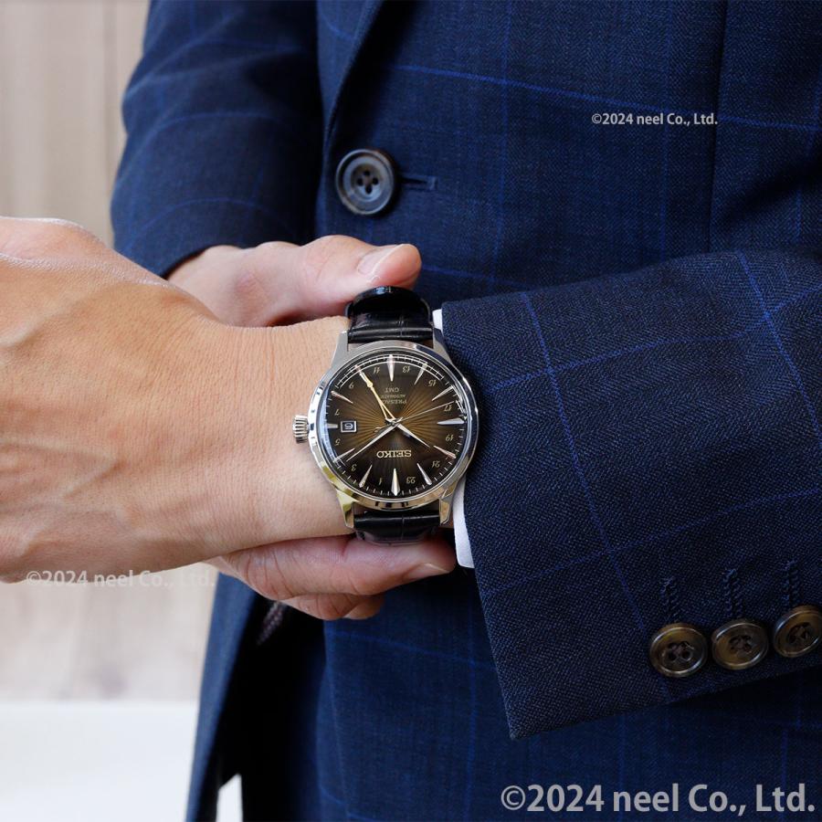 SEIKO セイコー プレザージュ 自動巻き デイト ブラック文字盤 腕時計 PRESAGE （ノベルティー付き）セイコー プレザージュ 自動巻き