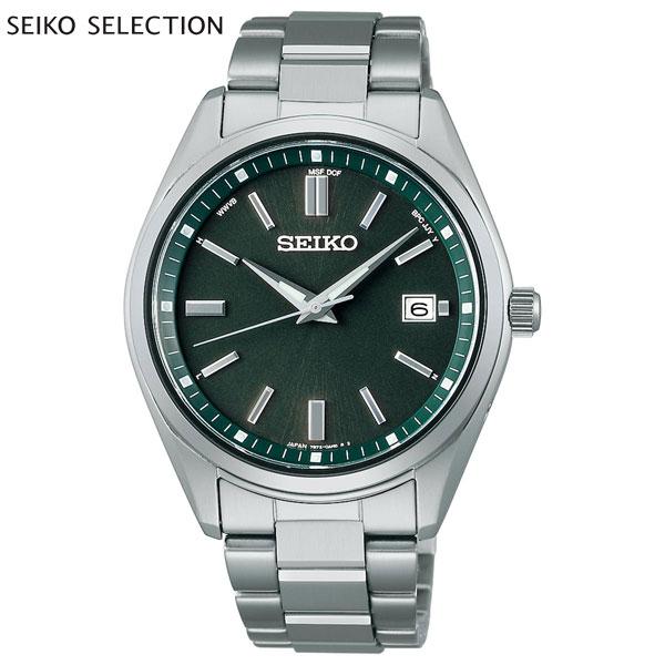 【未使用級】SEIKO SELECTION ソーラー 腕時計 メンズ シルバー SEIKO SELECTION セイコー セレクション ソーラー 電波時計 流通限定