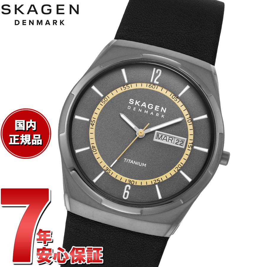 SKAGEN（スカーゲン） 腕時計 メンズ MELBYE TITANIUM 三針デイデイト 