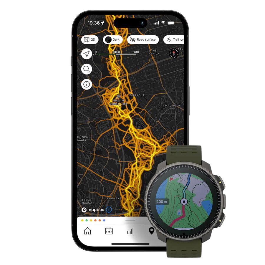 （ノベルティー付き）スント SUUNTO VERTICAL Titanium Solar Forest バーティカル スマートウォッチ 腕時計 SS050859000の画像