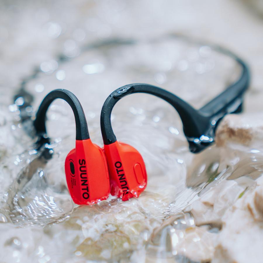 Suunto Wing Lava Red　骨伝導イヤホン SUUNTO Wing Lava Red プレミアム オープンイヤー スポーツイヤホン