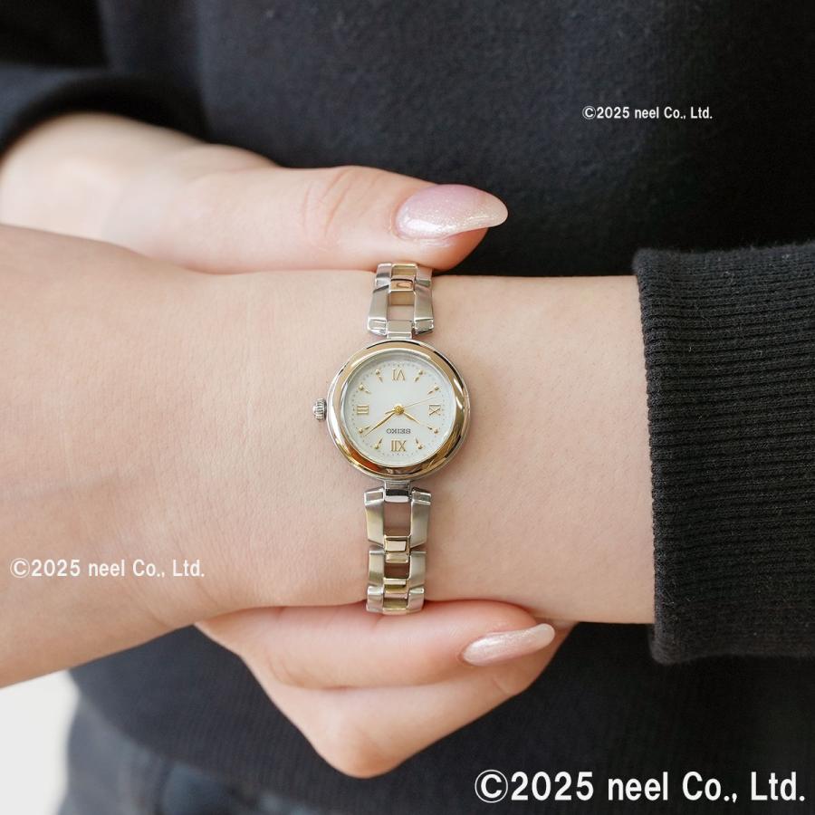【新品】 SEIKO SELECTION 腕時計 レディース SWFA212 Sシリーズ ブレスレット ソーラー ホワイトxシルバー/シャンパンゴールド アナログ表示 SEIKO SELECTION セイコーセレクション Sシリーズ ブレスレット