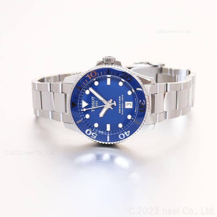 ゆ*ひ様 TISSOT Seastar 腕時計(青) 36mm クオーツ シース TISSOT（ティソ） 腕時計 メンズ レディース シースター 1000 クオーツ