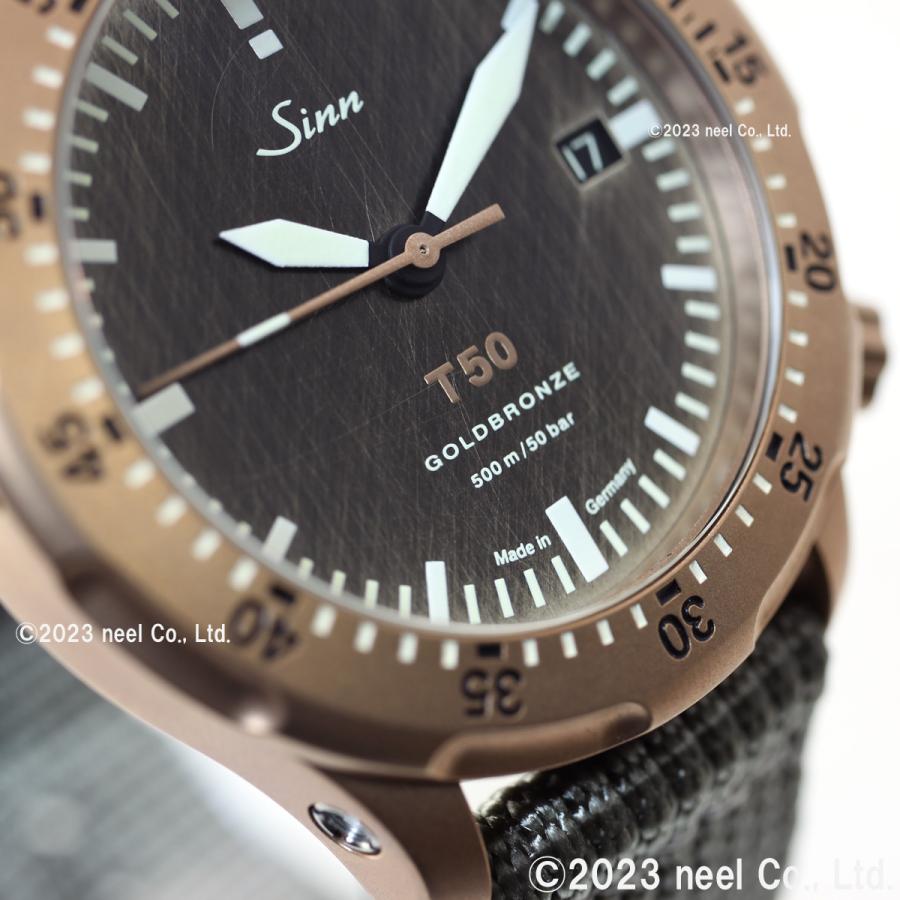 Sinn ジン T50.GOLDBRONZE 自動巻 腕時計 メンズ ダイバーズウォッチ テキスタイルストラップ ドイツ製｜neel4｜11