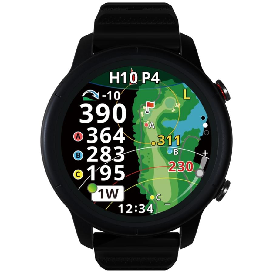 Shot Navi ショットナビゴルフナビ Amazon | Shot Navi Crest(ショットナビ) ブラック×シルバー GPSゴルフ