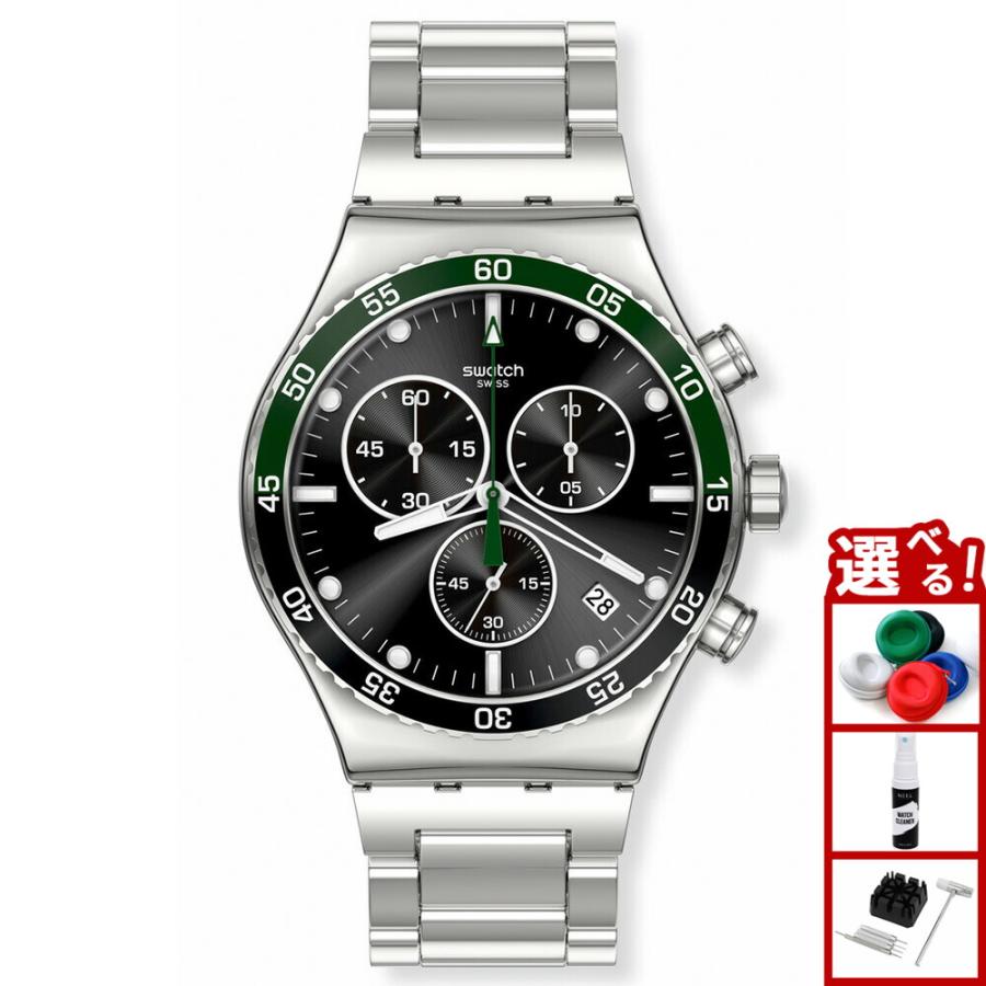 SWATCH IRONY スウォッチ 腕時計 クロノグラフ シルバー メンズ swatch（時計 ・ シルバー/銀色系）のフリマアイテム一覧