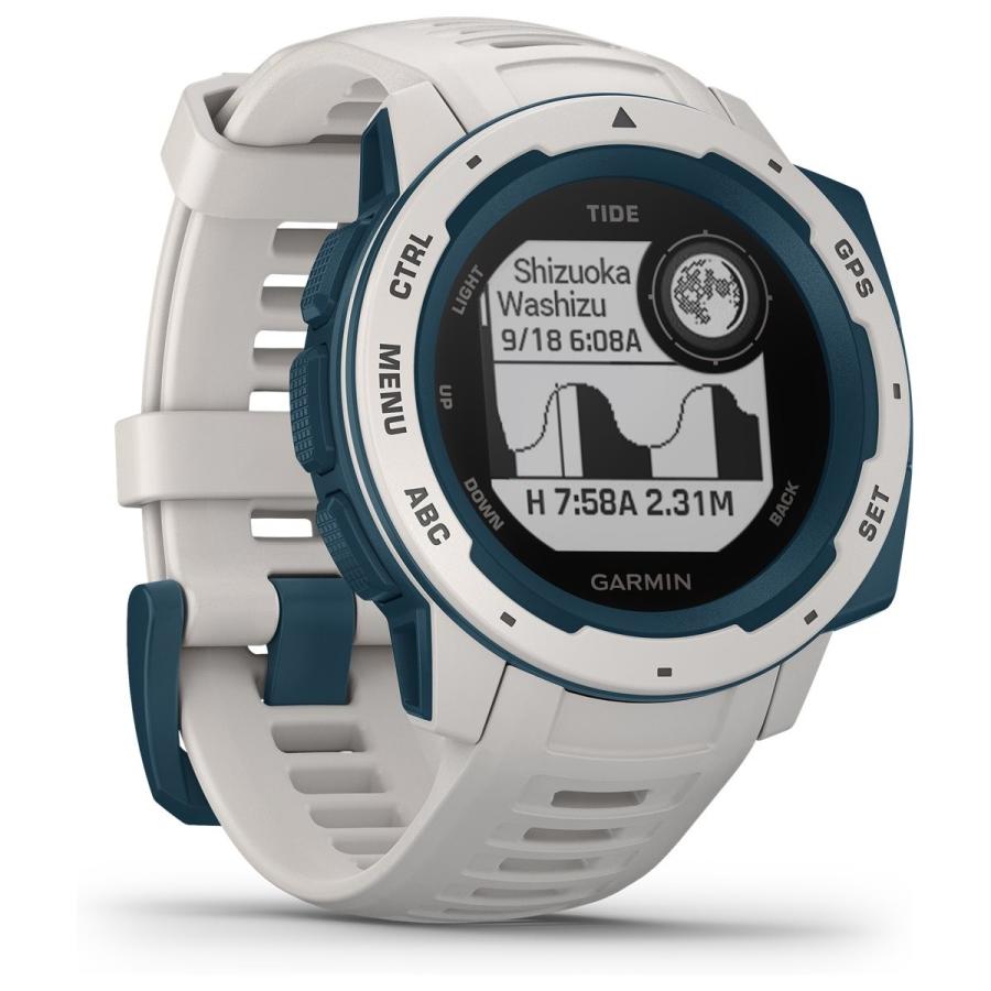 レビューで送料無料 ガーミン Garmin Instinct Tide スマートウォッチ 時計 010 064 White Blue 珍しい Www Thedailyspud Com