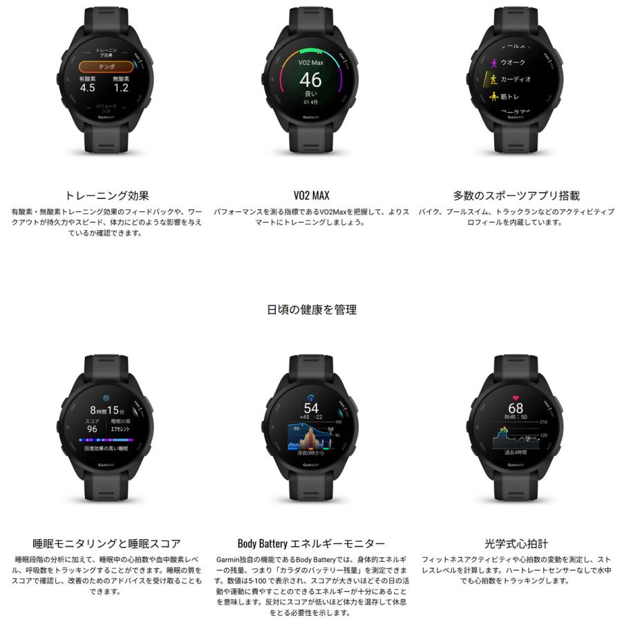 Forerunner 165 music 黒 音楽再生 未使用未開封 保証書付 Garmin Forerunner 165 Music | Runtrip Store